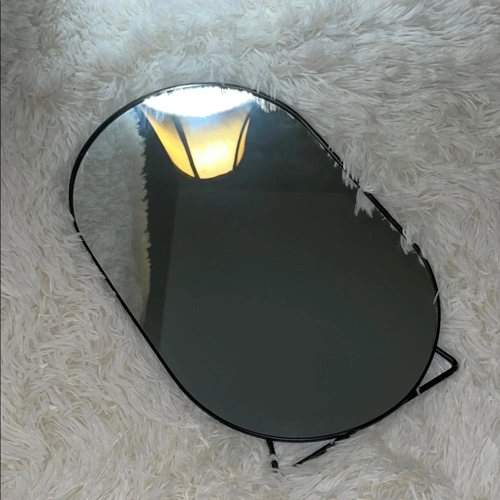 Oval Black Vanity Mirror